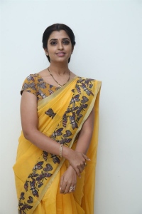 Actress Shyamala Saree Pics @ Maya Petika Unboxing Event