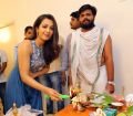 Catherine Tresa @ Trident Arts Production No 3 Movie Pooja Stills