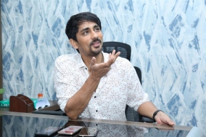 Actor Siddharth Pictures @ Takkar Movie Interview
