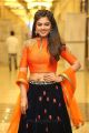 Jambalakidi Pamba Actress Siddhi Idnani Images in Orange Dress