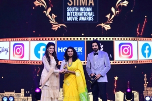 Gowri Nandha won Best Actress In A Supporting Role (Malayalam) award for Ayyappanum Koshiyummovie movie @ SIIMA Awards 2021