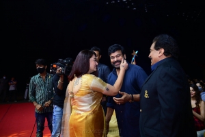 Kushboo & Chiranjeevi @ SIIMA Awards 2021