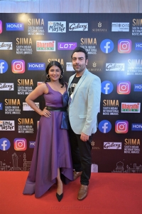 Rajshri Ponnappa, Adir Bhatt @ SIIMA Awards 2021 Red Carpet Day 1 Photos