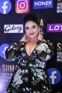 Sree Mukhi @ SIIMA Awards 2021 Red Carpet Day 1 Photos