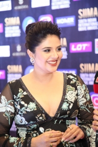 Sree Mukhi @ SIIMA Awards 2021 Red Carpet Day 1 Photos