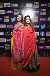 Amritha Suresh, Abhirami Suresh @ SIIMA Awards 2021 Red Carpet Day 1 Photos