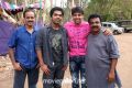 Actor Simbu,Arya,UTV Dhananjayan,VTV Ganesh at Settai Movie On Location Stills