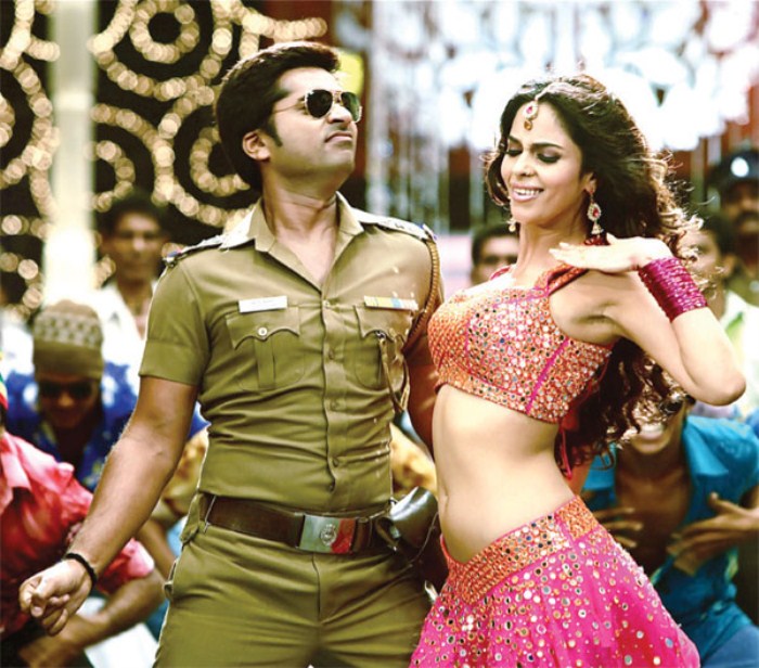 Simbu Mallika Sherawat Hot Item Song Stills @ Osthi Movie | New Movie  Posters