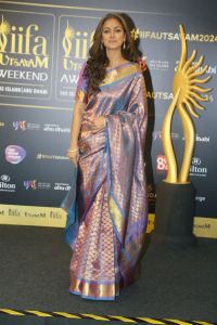 Actress Simran Saree Pics @ IIFA Utsavam Press Conference