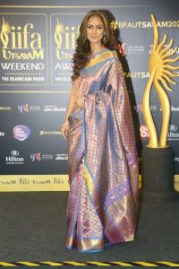 Actress Simran Saree Pics @ IIFA Utsavam 2024 Press Meet