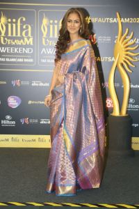 Actress Simran Saree Pics @ IIFA Utsavam Press Conference