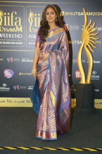 Actress Simran Saree Pics @ IIFA Utsavam Press Conference