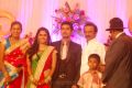 MK Stalin at Singer MK Balaji Priyanka Wedding Reception Photos