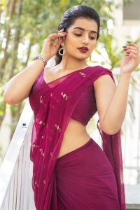 Actress Siri Raju Red Saree Photoshoot Stills
