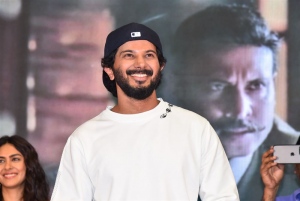 Actor Dulquer Salmaan @ Sita Ramam Tamil Trailer Launch Photos