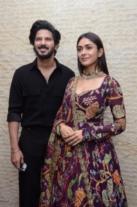 Dulquer Salmaan, Mrunal Thakur @ Sita Ramam Movie Thanks Meet Stills