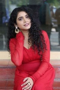 Dhagad Samba Movie Heroine Sonakshi Varma Red Dress Photos