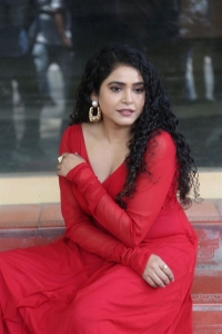 Dhagad Samba Movie Actress Sonakshi Varma Red Dress Photos