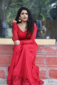 Dhagad Samba Movie Actress Sonakshi Varma Red Dress Photos