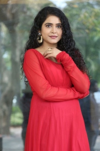 Dhagad Samba Movie Actress Sonakshi Varma Red Dress Photos