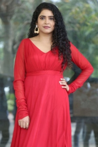 Dhagad Samba Movie Actress Sonakshi Varma Red Dress Photos