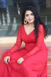 Dhagad Samba Movie Heroine Sonakshi Varma Red Dress Photos