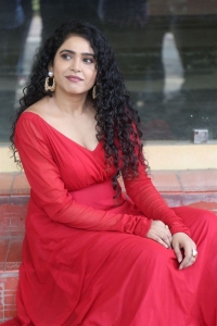 Dhagad Samba Movie Actress Sonakshi Varma Red Dress Photos