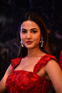 F3 Movie Actress Sonal Chauhan Pictures in Red Dress