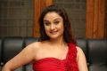 Sonia Agarwal in Red Mini Dress Hot Photoshoot Stills