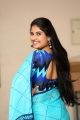 Anchor Sonia Chowdary Saree Images @ KS 100 Teaser Launch