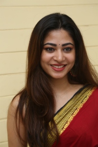 Actress Sonia Thakur Saree Stills @ Nenu Meeku Baga Kavalsina Vadini Interview