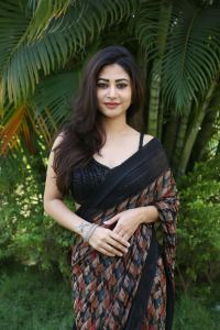 Actress Sonu Thakur in Black Saree Stills