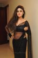 Actress Sony Charishta Hot Photos in Transparent Black Saree