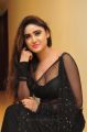 Actress Sony Charishta Hot Photos in Transparent Black Saree