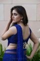 Actress Sony Charista Hot Pics in Blue Saree