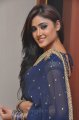 Sony Charishta in Blue Saree Stills