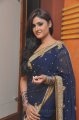 Sony Charishta in Blue Saree Stills