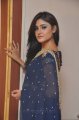 Sony Charishta in Blue Saree Stills