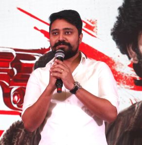 Editor Selva RK @ Sorgavaasal Trailer Launch Stills