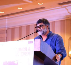 Actor Selvaraghavan @ Sorgavaasal Trailer Launch Stills