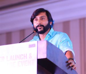 RJ Balaji @ Sorgavaasal Trailer Launch Stills