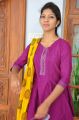 Actress Sravani Cute Pics in Dark Pink Churidar