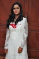 Actress Sravani Cute Stills in White Full Sleeve Churidar Dress