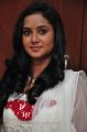 Actress Sravani Cute Stills in White Full Sleeve Churidar Dress