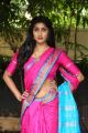Model Sravani Yadav Hot Photos in Pink Saree