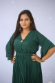 Batch Actress Sree Madhuri in Green Dress Photos