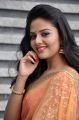 Actress Srimukhi in Saree Images @ Chandrika Trailer Launch