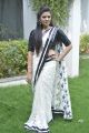 Actress Sree Mukhi Cute Stills in White Saree