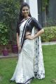 Actress Sree Mukhi Cute Stills in White Saree
