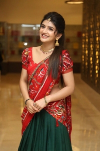 Bhagavanth Kesari Heroine Sreeleela Cute Saree Stills